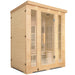 Lifespan Fitness wooden sauna with glass door and panels for home relaxation