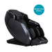 remedial deluxe plus black masseuse massage chair angle view