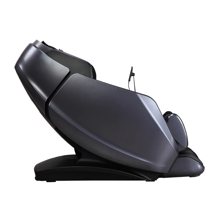remedial deluxe plus black masseuse massage chair side view