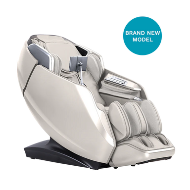 remedial deluxe plus cream masseuse massage chair angle view
