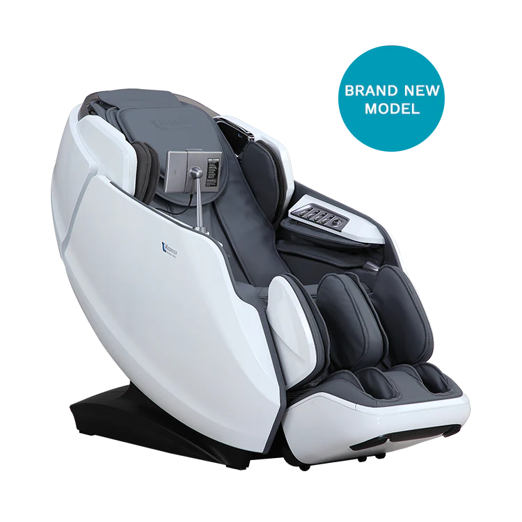 remedial deluxe plus great white masseuse massage chair angle view
