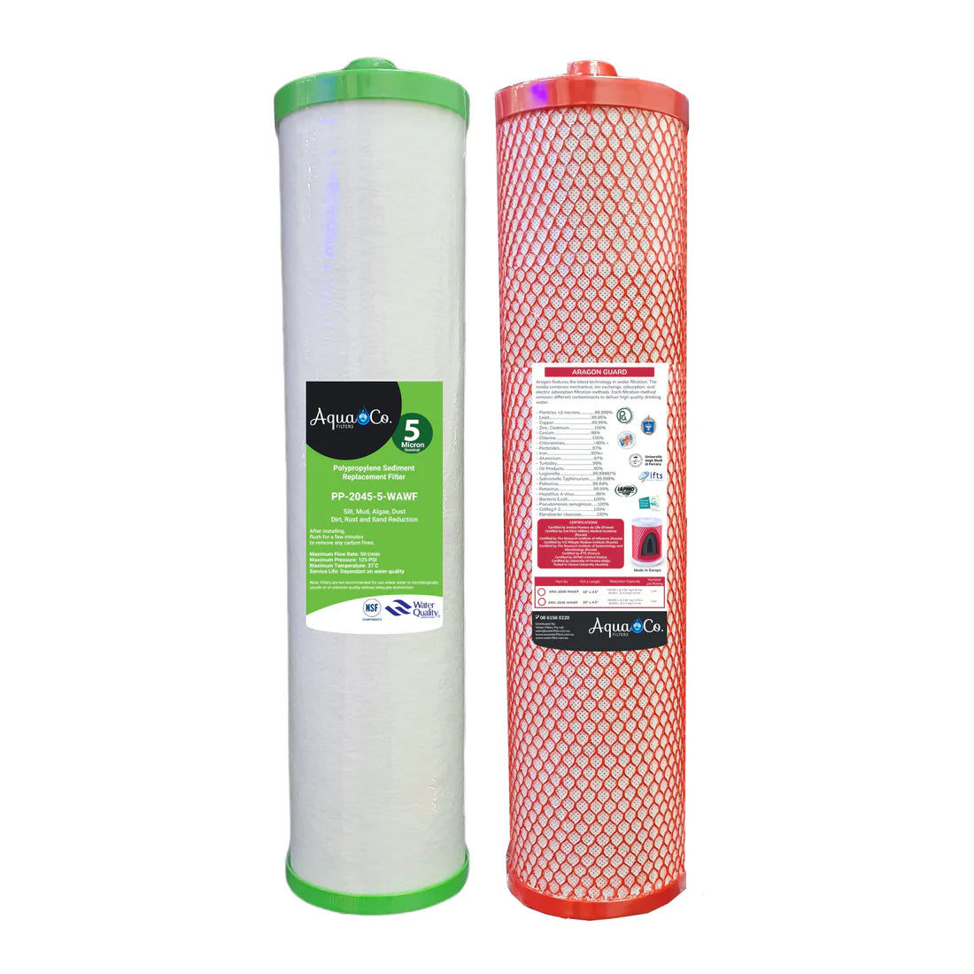 sediment and aragon replacement water filter