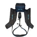 Stryke Recovery black compression boots with control device and carrying case for leg therapy