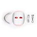Therabody LED face mask therapy kit with eye protection, curved LED neck device, and charging cable