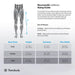 Therabody RecoveryAir JetBoots sizing guide for compression boots with measurements for outseam and width