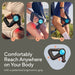 Therabody massage gun with ergonomic grip used on legs for deep muscle relief and comfort