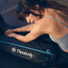 woman using therabody recoveryair jetboots compression boots
