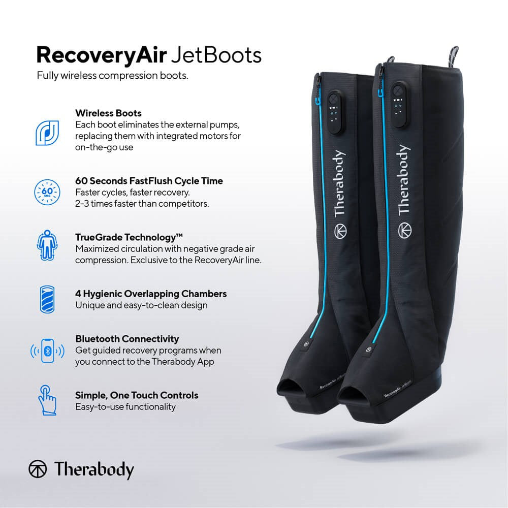 therabody recoveryair jetboots compression boots features