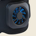 Therabody recoverytherm knee hot and cold therapy device with cooling fan on knee wrap