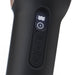 Close-up of Therabody theraface pro skincare device control panel with illuminated settings display
