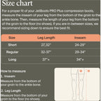 therabody jetboots pro plus compression boots size chart