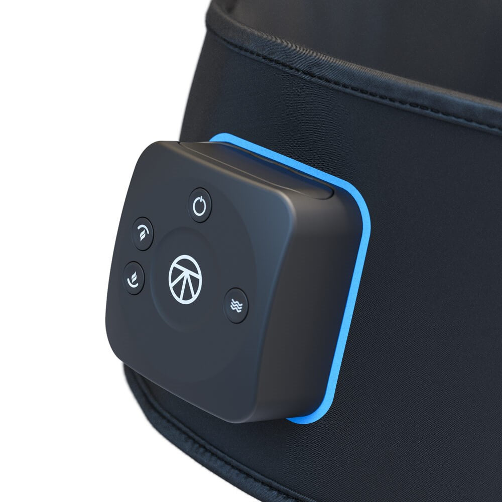 therabody recoverytherm back control pad close up