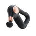 Therabody massage gun in black with rose gold accents and ergonomic handle for deep muscle treatment