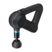 Therabody black massage gun with ergonomic design and digital display for deep muscle treatment