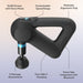 Therabody massage gun with OLED screen force meter, customizable speed, ergonomic grip, and Bluetooth app integration