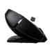 therapeutic dual pro masseuse massage chair black side view