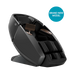 therapeutic dual pro masseuse massage chair grey black angle view