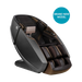 therapeutic dual pro masseuse massage chair grey chocolate angle view