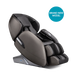 ultimate chiro black masseuse massage chair angle view