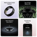 Ultrahuman smart ring made of space grade titanium with 6 days battery life water resistant and find my ring feature