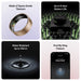 Ultrahuman smart ring made of space grade titanium with 6 days battery life water resistant and find my ring feature
