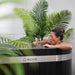 woman using nuvie ember pro commercial ice bath