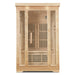 Lifespan Fitness wooden sauna with glass door and panels for home relaxation and wellness